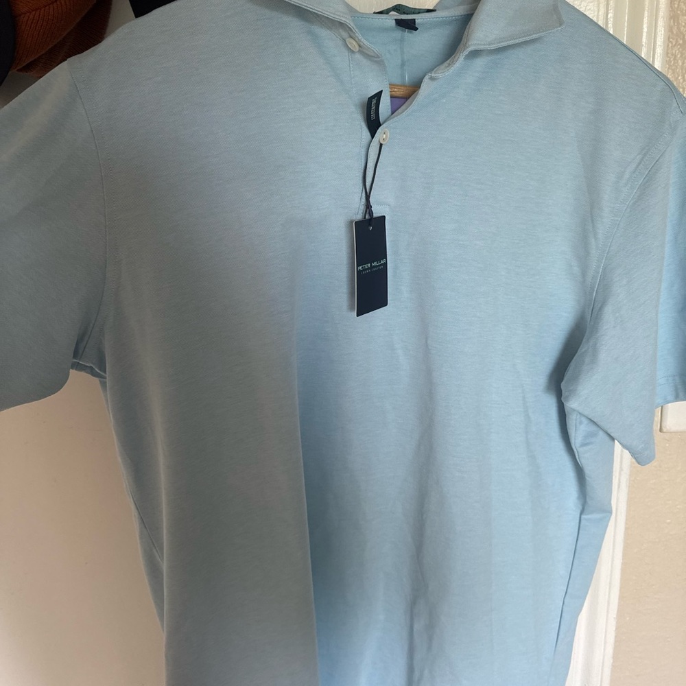 Peter Millar Blue Polo Shirt Casual Style